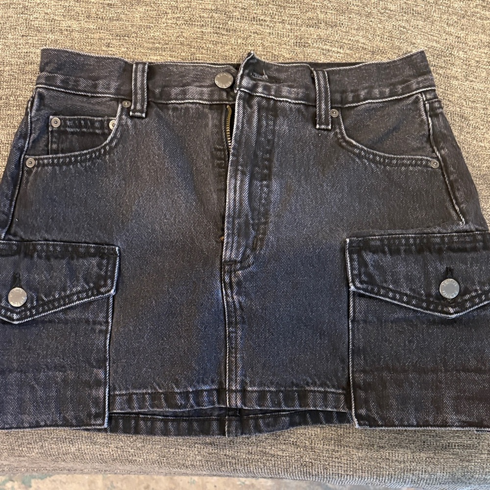 Denim Forum Black Denim Waistband Detail